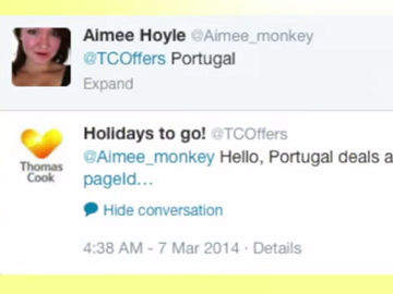 Thomas Cook launches automated travel deal request service on Twitter