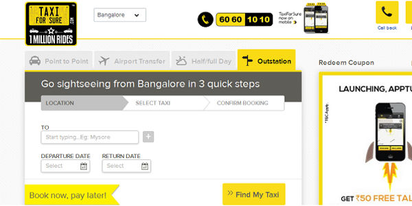 Taxi booking service TaxiForSure raises $10 million