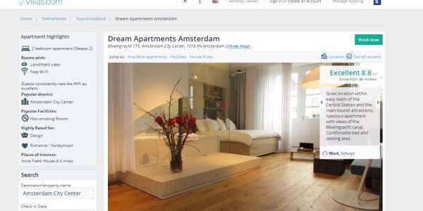 Booking.com launches rental site Villas.com