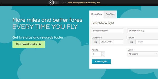 Startup pitch: 30K helps travellers earn more miles when they book a flight