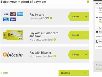 AirBaltic hops on Bitcoin bandwagon, transaction fee vanishes