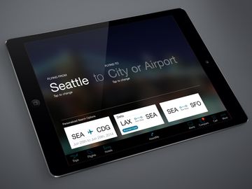 Egencia previews predictive search and card-based functionality on iPad