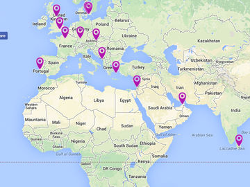 A quick location-based hack to locate friends and colleagues worldwide