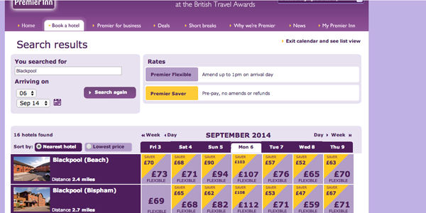 Why Premier Inn and Travelodge were voted Britain's most user-friendly hotel chain websites