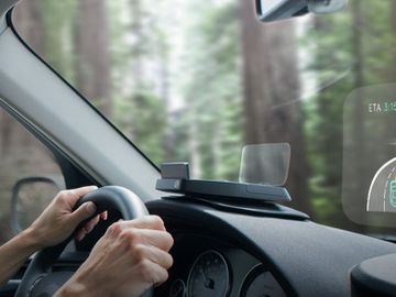 Something for modern car rental providers to aim for: heads-up display navigation