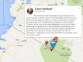Combining migrating wildebeests, travel knowledge, geo-location and Google Maps