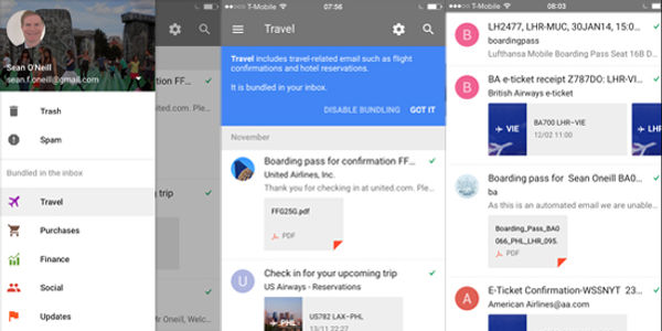 Inbox by Gmail encroaches on travel brands' turf