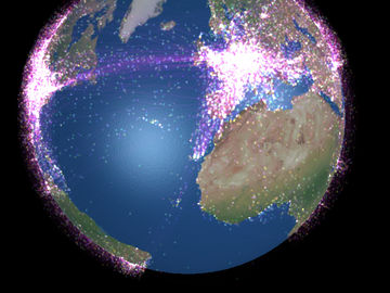 FlightStream offers a scintillating view of worldwide flight patterns