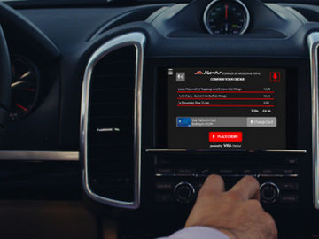 If this car can order a pizza, will the connected car become the next booking tool?