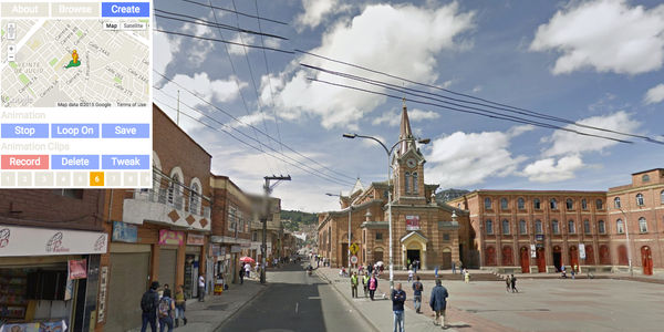 This tool allows you to create custom Google Maps animations for different digital perspective