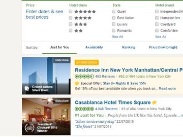 TripAdvisor gives high profile spot to paying hotels in new ad test