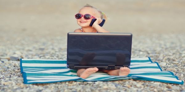 With kids taking so much tech on a trip, travel brands could take advantage