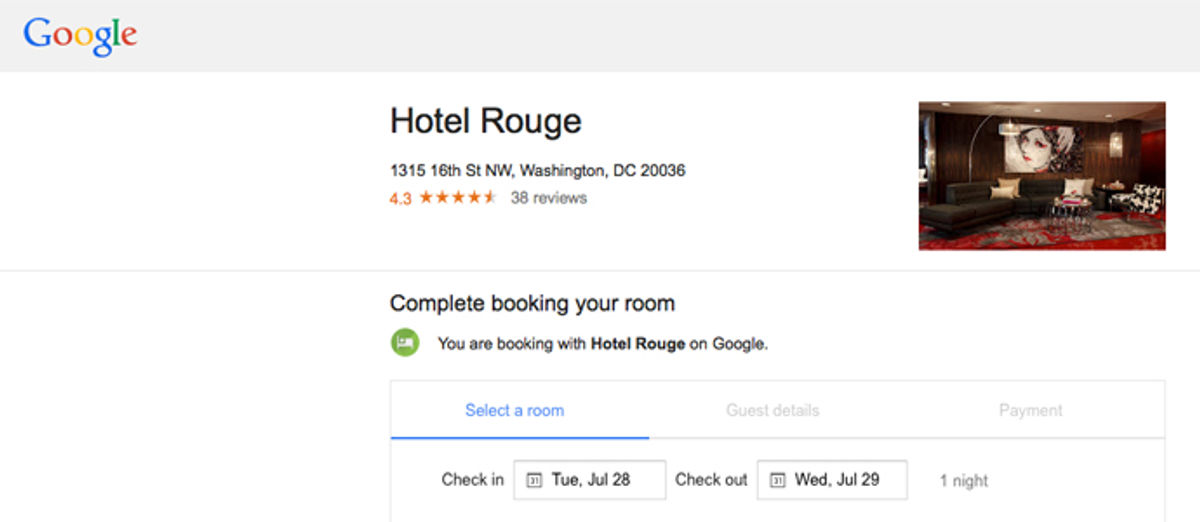 Google quietly adds instant booking for hotels, copying TripAdvisor