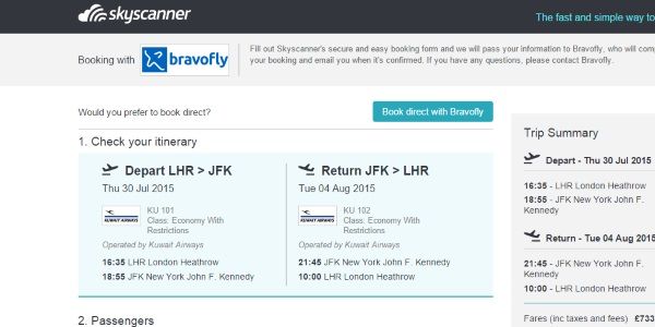 Skyscanner tests bookings on air tickets, claims huge jump in conversions |  PhocusWire