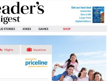 Priceline books white-label tie-up with Reader's Digest