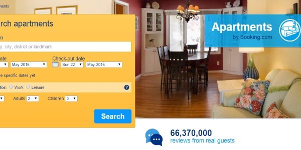 Booking.com brags about number of rooms (instead of properties)