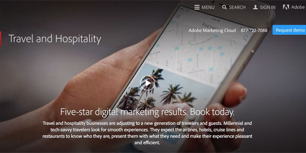 Adobe boosts its travel marketing business by about 50% in a year