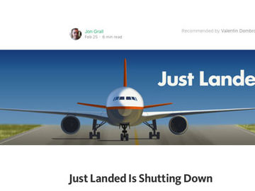 Just Landed just shut down, and its story has lessons for other travel apps