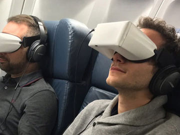 These new wraparound headsets help fliers forget they're on a plane