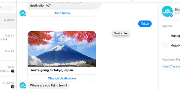 Skyscanner rolls out flight search chat bot for Facebook Messenger
