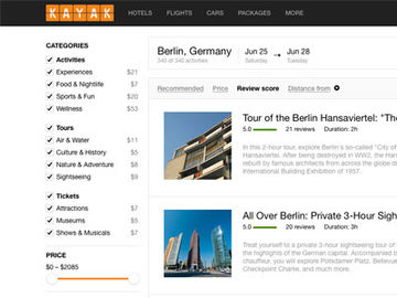 Kayak adds tours and activities to its travel metasearch [UPDATED]