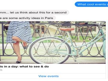 Tours and activities hit the Facebook chatbot trend