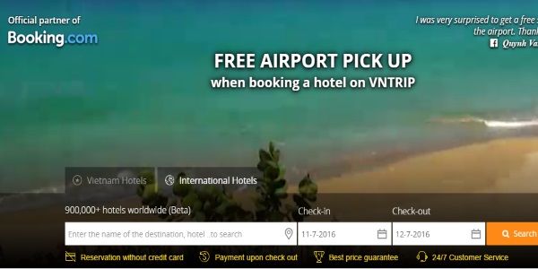 Booking.com affiliate VNTrip scores $3 million funding round