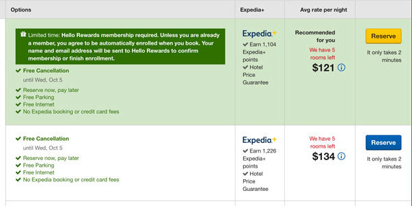 In a first, Expedia promotes a hotel’s loyalty rates and rewards program