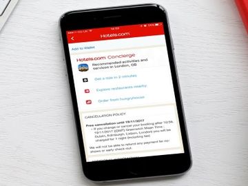Hotels.com gives travellers a full-service mobile app when in-destination