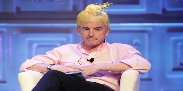 Ryanair CEO Michael O'Leary and Donald Trump - two men with similar issues