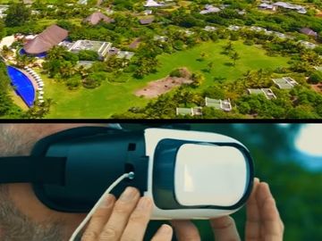 Not just pre-trip - hotel uses drone to showcase resort once guests are in