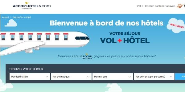 Accor links up with Misterfly to offer hotel plus flight option on its brand dotcom