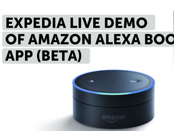 Video: Live on stage, Expedia exec demos Alexa booking app, digital room keys, and new partner insights