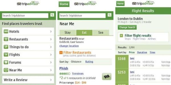 TripAdvisor extends app service to Nokia phones