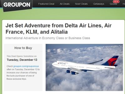 Pack light for Groupon around the world flights with Delta, Air France, KLM and Alitalia