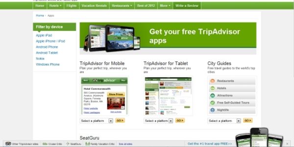 TripAdvisor mobile and tablet spike continues to soar