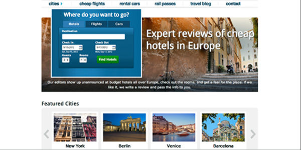 EuroCheapo fully relaunches its booking website for affordable accommodation