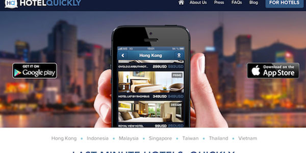 HotelQuickly heats up the last minute hotel booking model in Asia