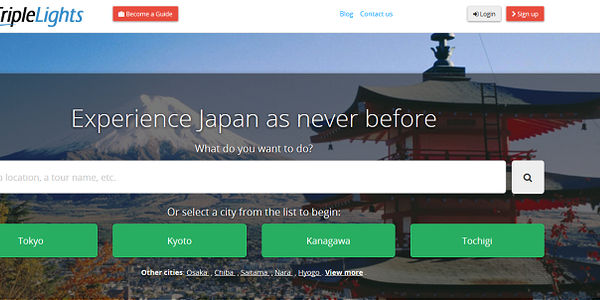 Startup pitch: TripleLights connects foreign visitors with professional guides in Japan