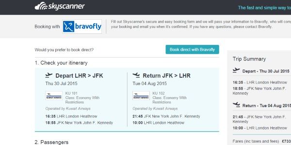 Skyscanner Tests Bookings On Air Tickets Claims Huge Jump In Conversions Phocuswire