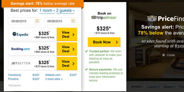 TripAdvisor and Google make the top three hotel search results even more precious