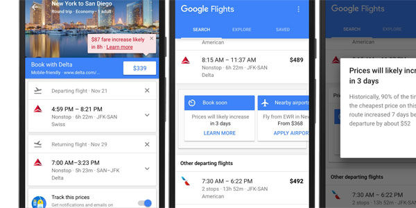 Google adds airfare forecasts and hotel loyalty marketing to metasearch