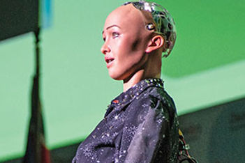 Sophia robotic keymote dpeaker