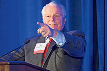 Roger Dow podium