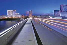 Atlantic City dusk city scape