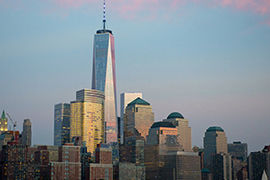 NYC skyline pic trump