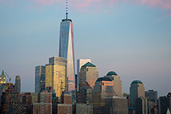 NYC skyline pic trump