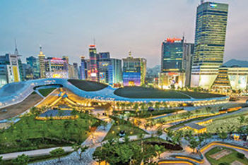 South Korea cityscape