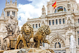 Madrid Plaza DeCibeles stock