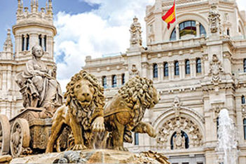 Madrid Plaza DeCibeles stock